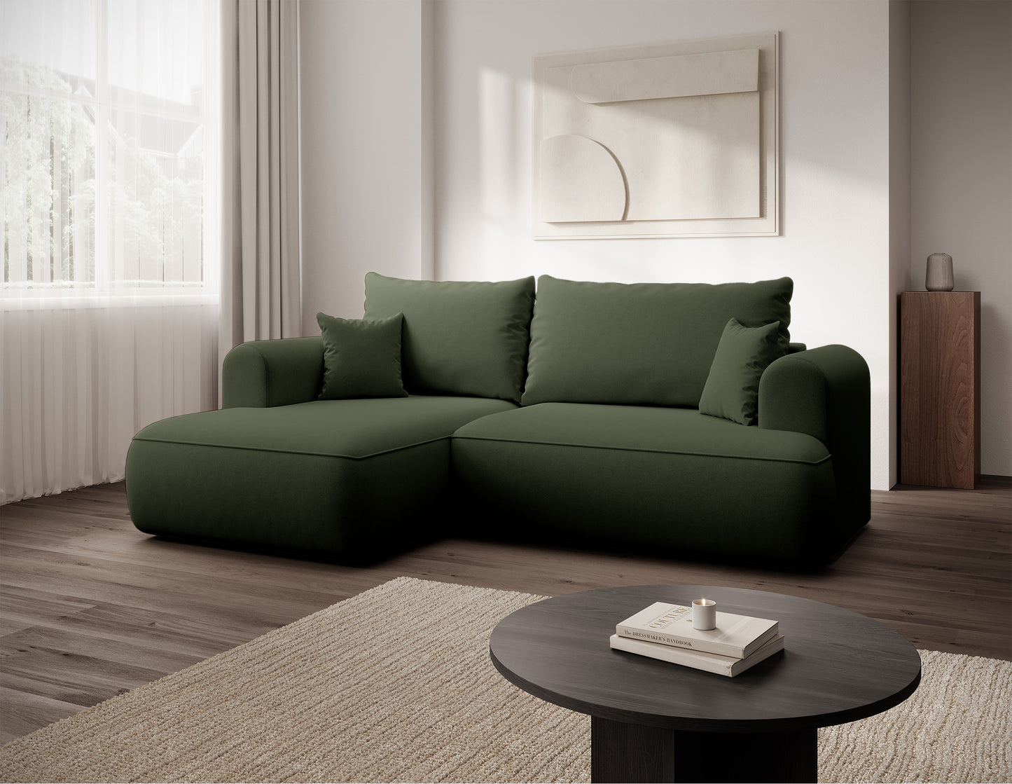 Dīvāns Ovors mini 238/93/156 cm Castel 39 - N1 Home