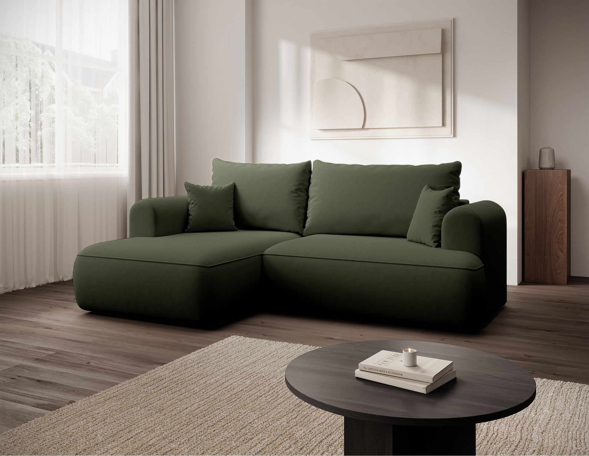 Dīvāns Ovors mini 238/93/156 cm Castel 39 - N1 Home