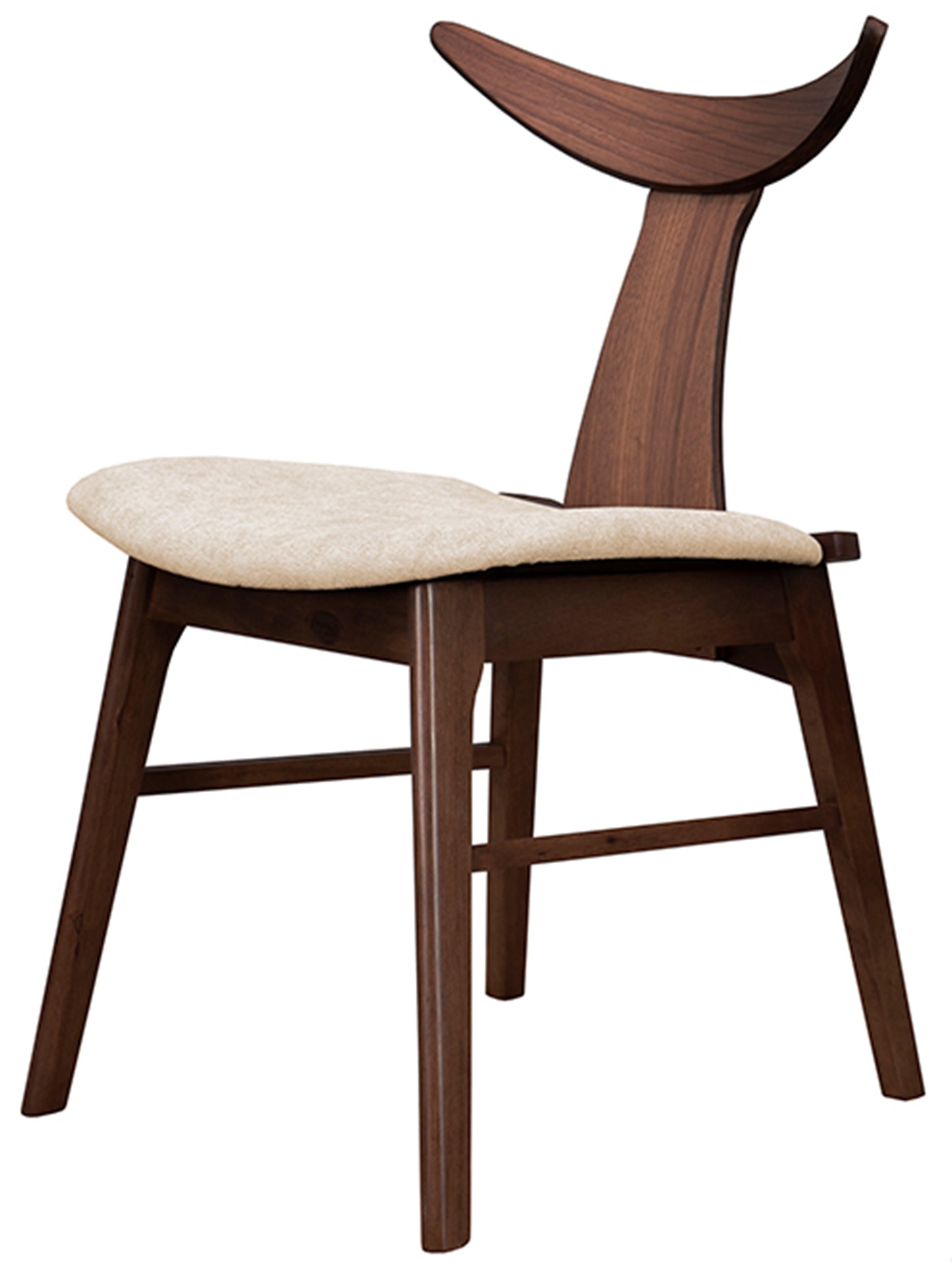 Krēsls Henris 80/49/53 cm rieksts/latte - N1 Home