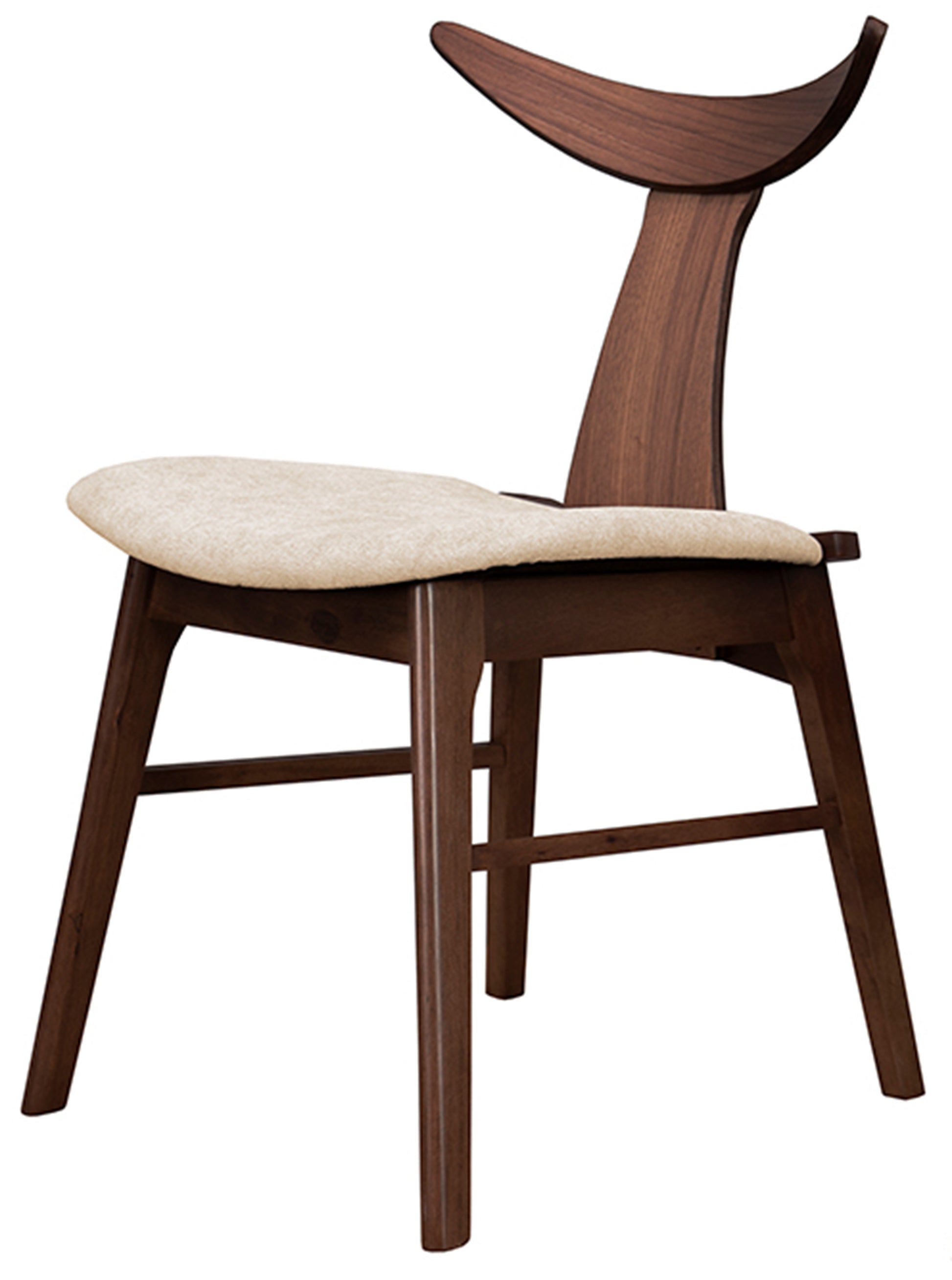 Krēsls Henris 80/49/53 cm rieksts/latte - N1 Home