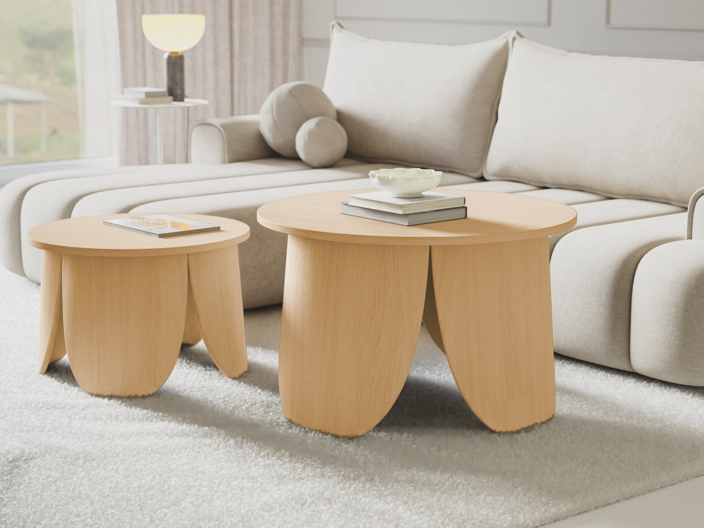 Kafijas galdiņš Vivia 40/60/60 cm ozols - N1 Home