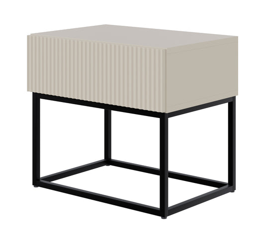 Naktsskapis Velda 50/44/35 cm bēšs/melns - N1 Home