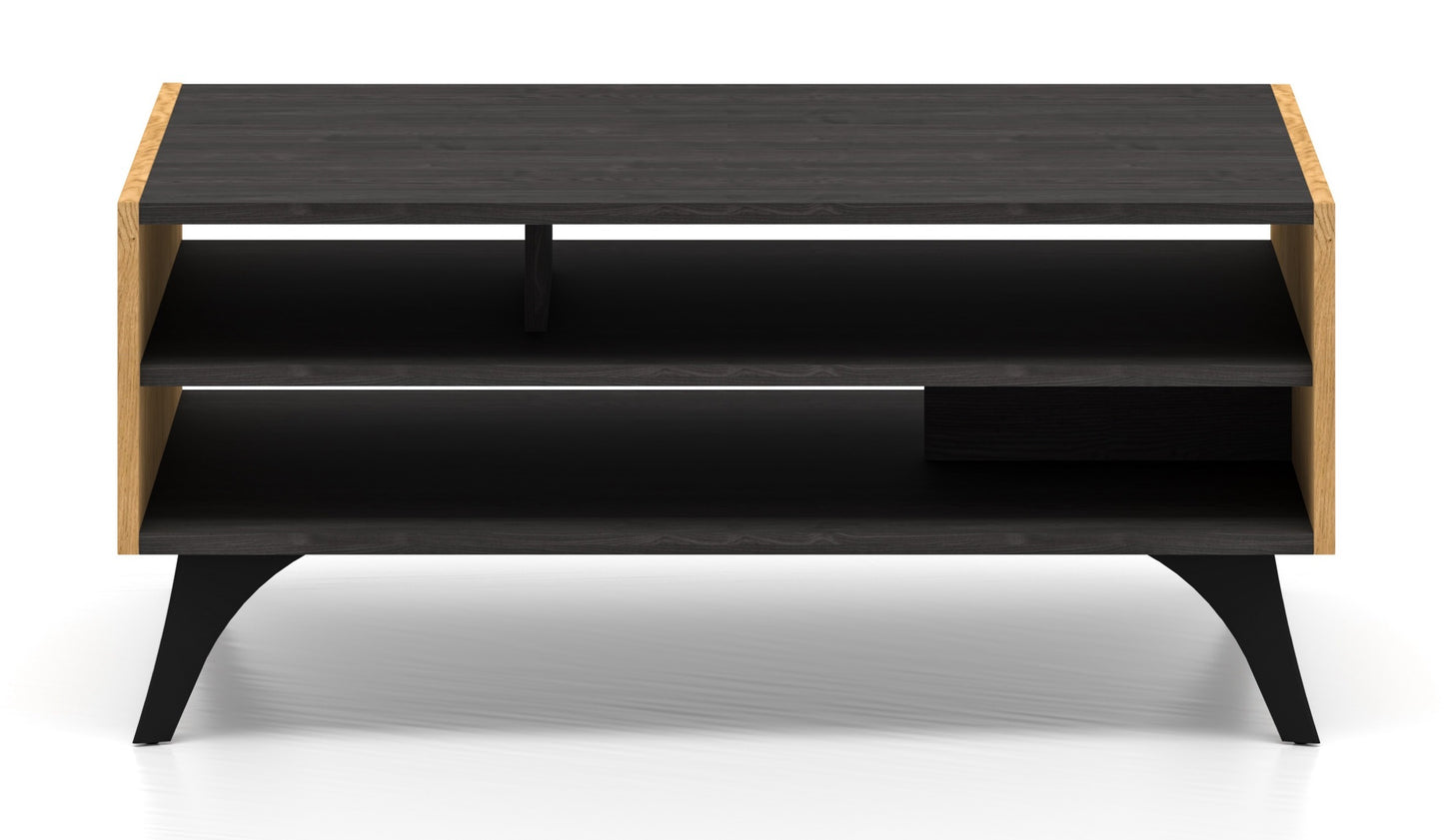 Kafijas galds Toskana 90/40/60 cm ozols/melns