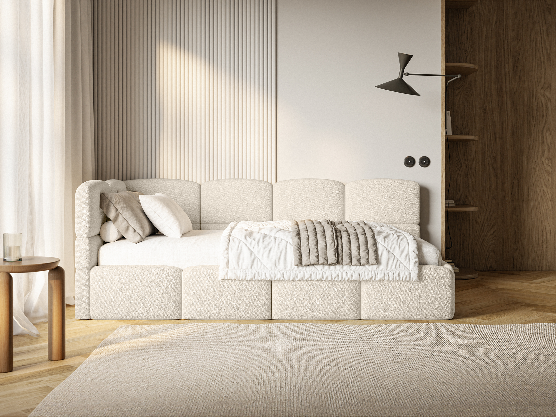 Gulta ar matraci Clod 220/88/110 cm Legend 02 - N1 Home