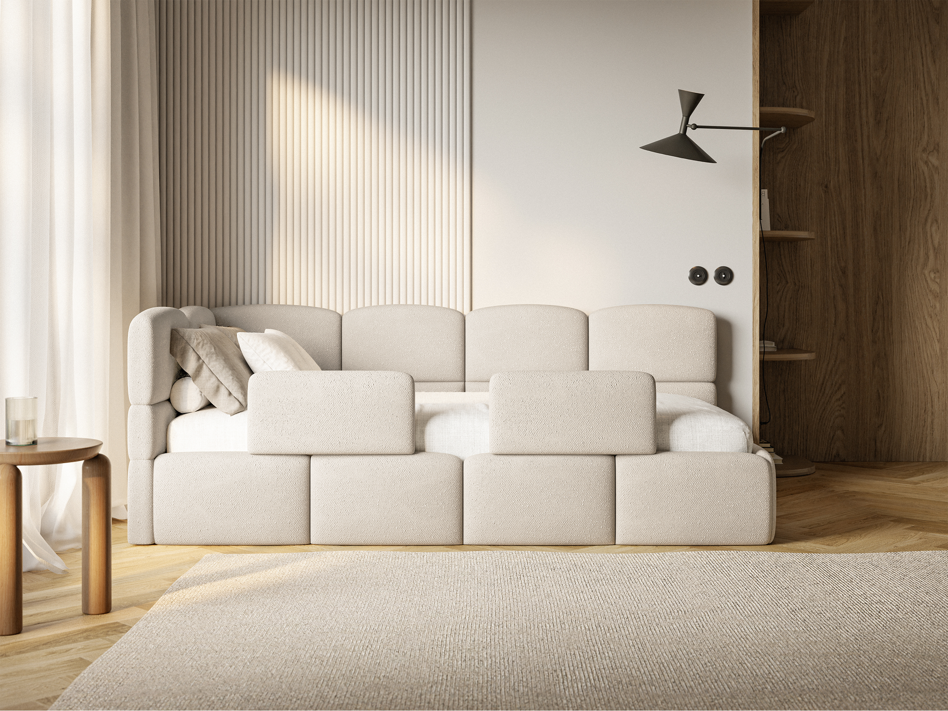 Gulta ar matraci Clod 220/88/110 cm Melody 14 - N1 Home