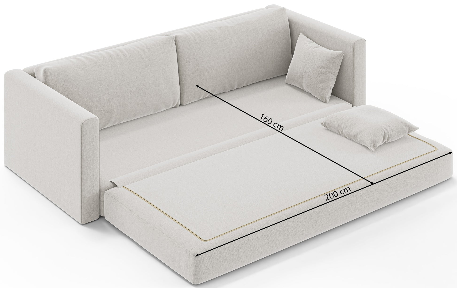 Dīvāns Evolia 160/200/42 cm Verita 03 - N1 Home