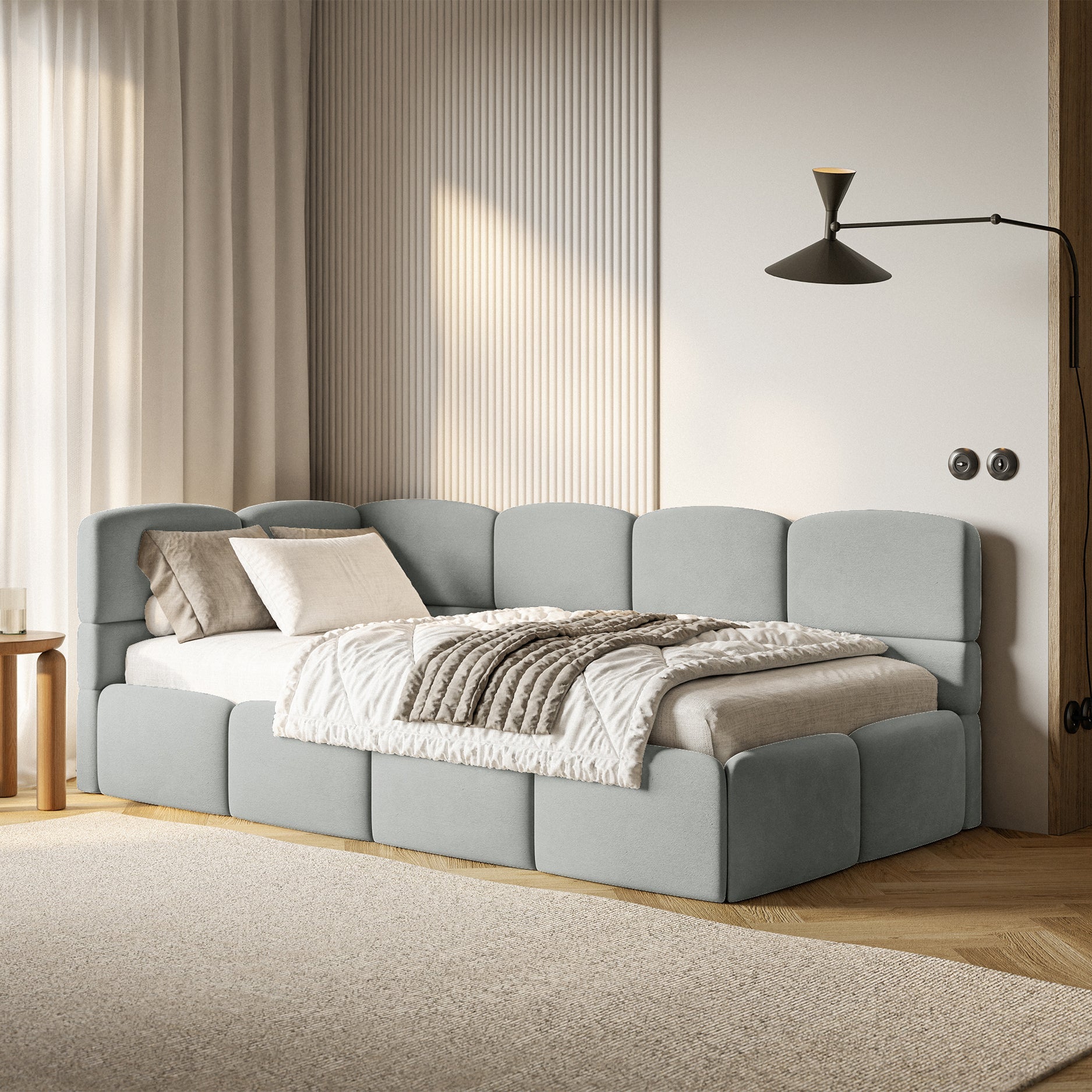 Gulra ar matraci Clod 220/88/110 cm Piano 14 - N1 Home