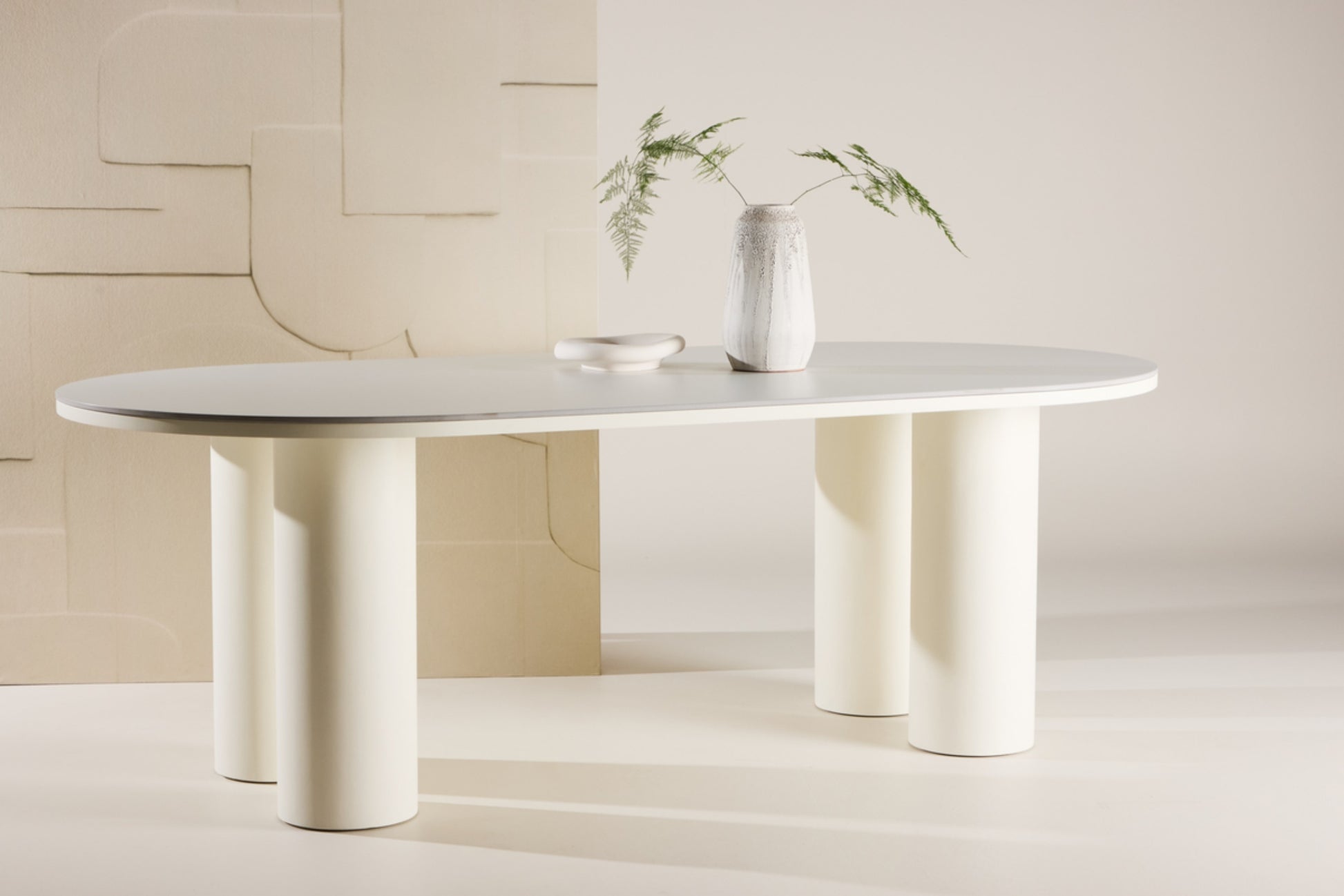 Galds Adula 74/220/110 cm balts - N1 Home