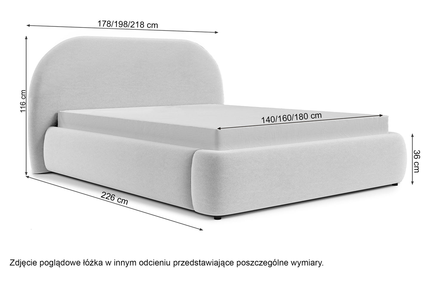 AVA Mīkstā gulta 140/160/180x200 cm ar glabātuvi, metāla rāmis, gāzes pacēlājs, krēmkrāsas viegli tīrāms samts - N1 Home