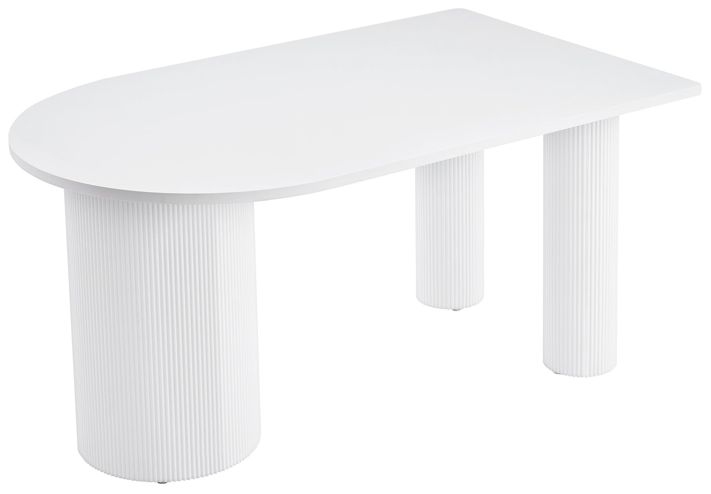 Galds Dikali 75/150/90 cm balts - N1 Home