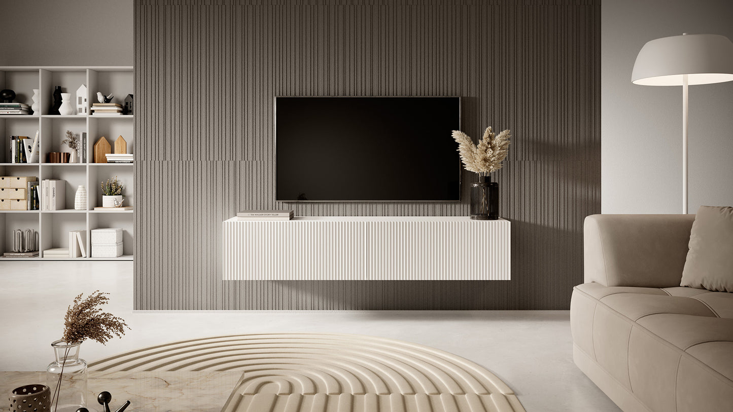 TV skapis Velda 140/28/31 cm balts