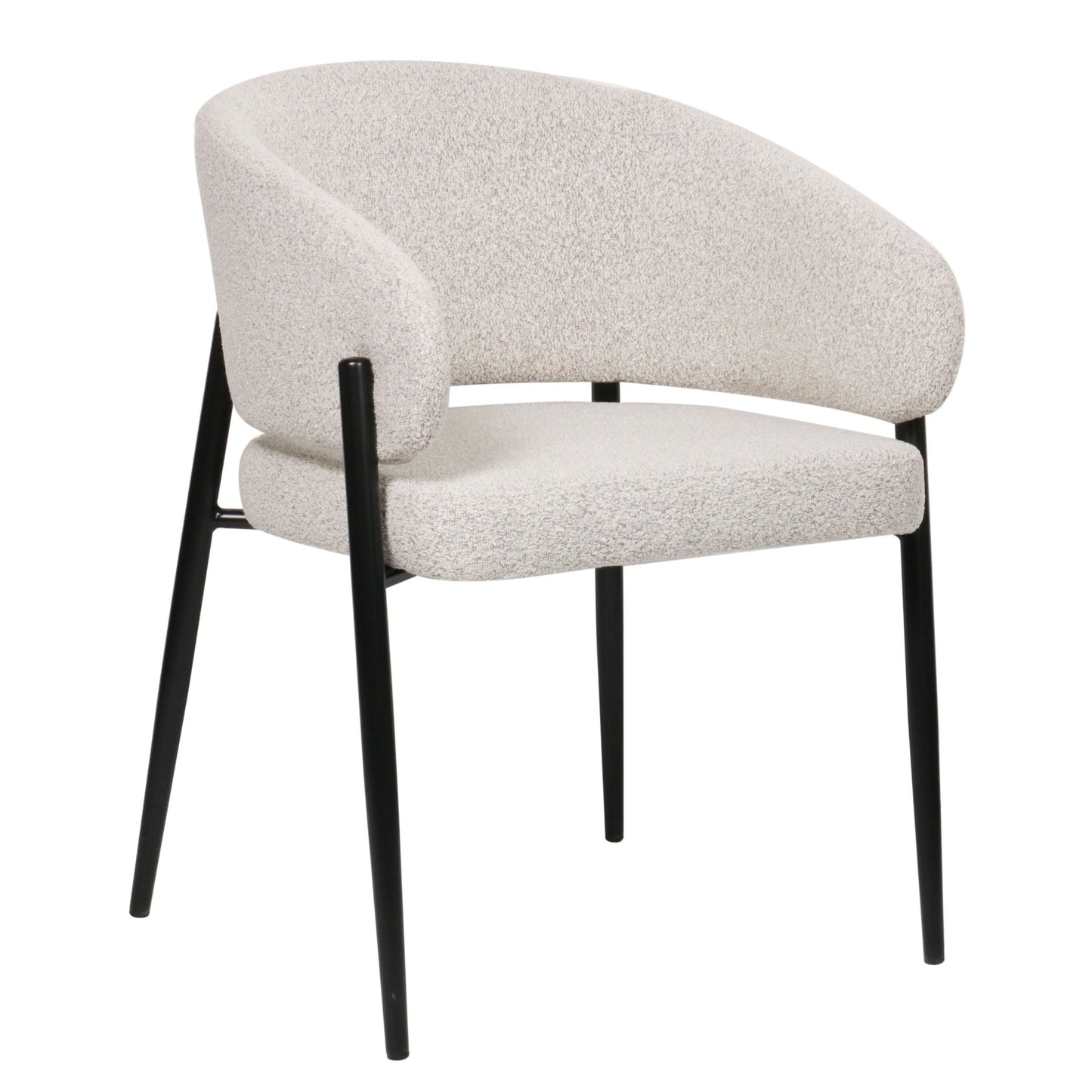 Krēsls Resil 82/57/58 cm pelēks-bēšs bukle - N1 Home