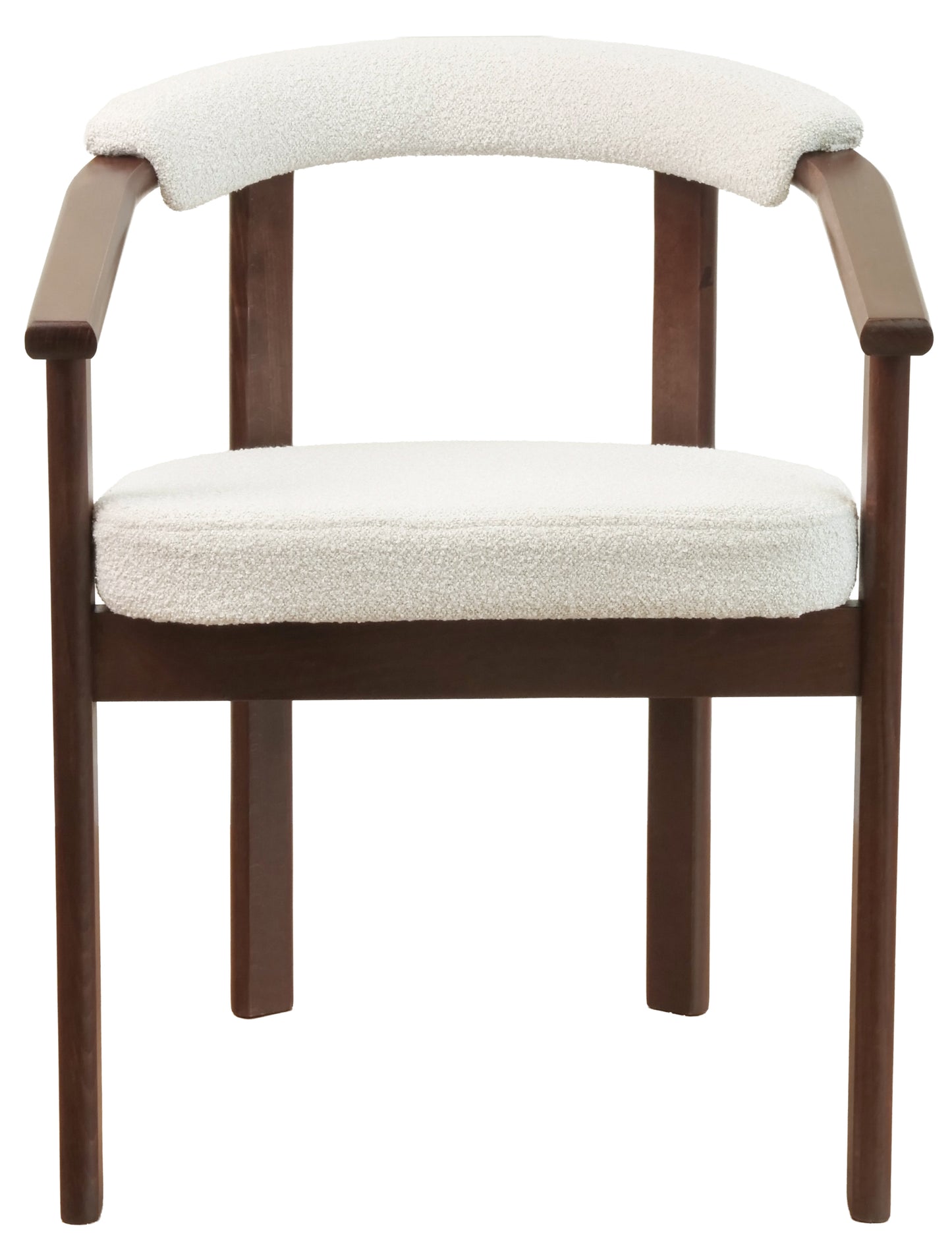 Krēsls Finis 73/56/55 cm gaišs valrieksts/gaiši bēšs buklē - N1 Home