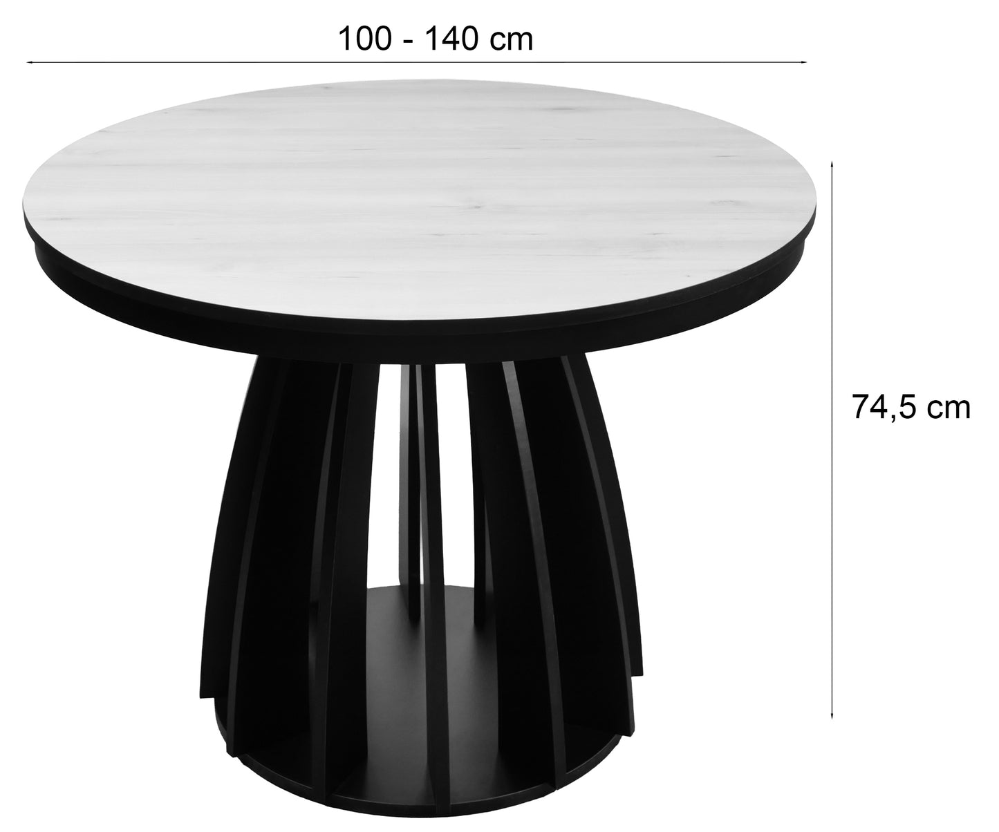 Galds Disifa 74/100-140 cm kašmirs/melns - N1 Home