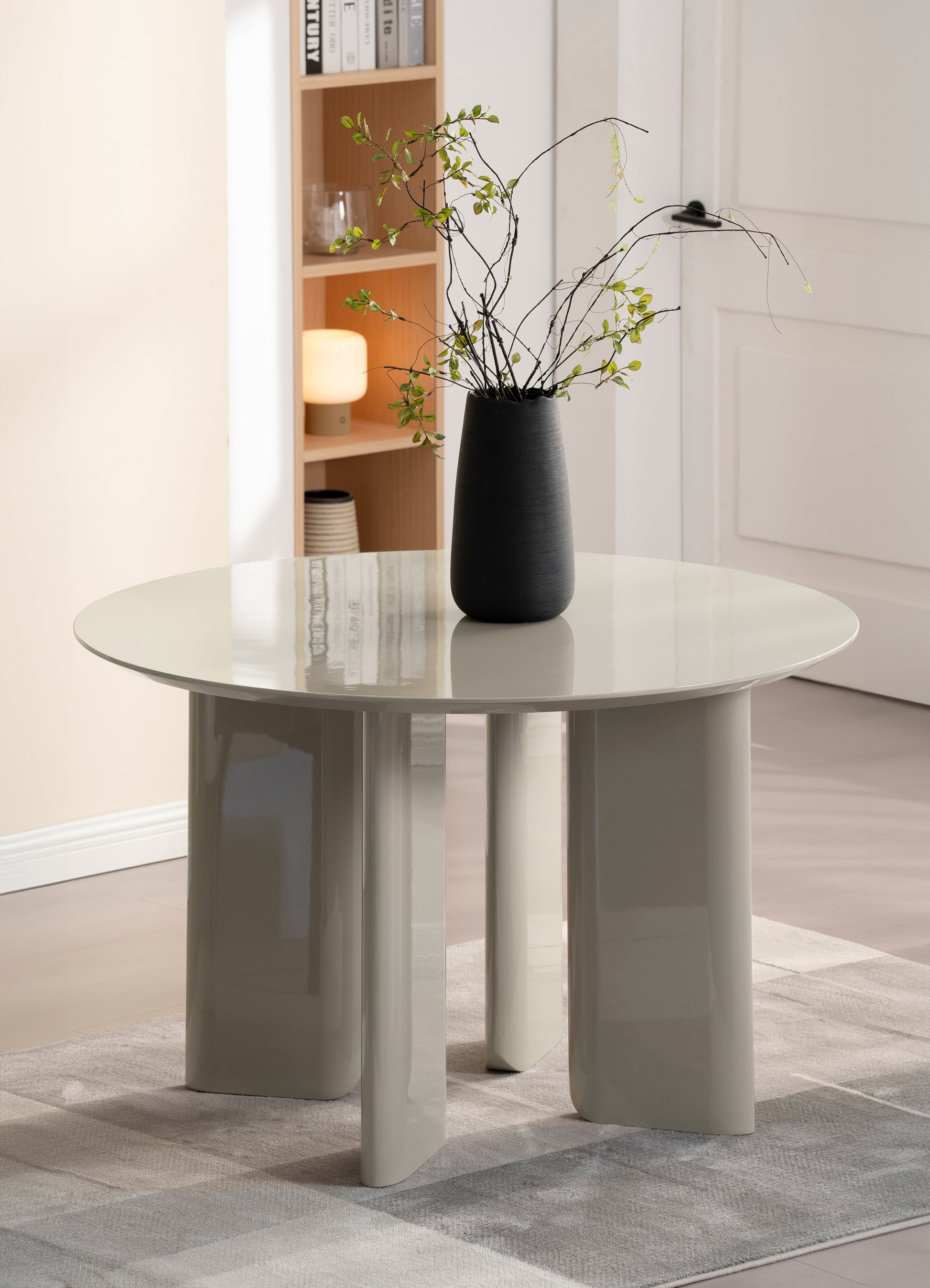 Galds Plove 120/75 cm bēšs - N1 Home