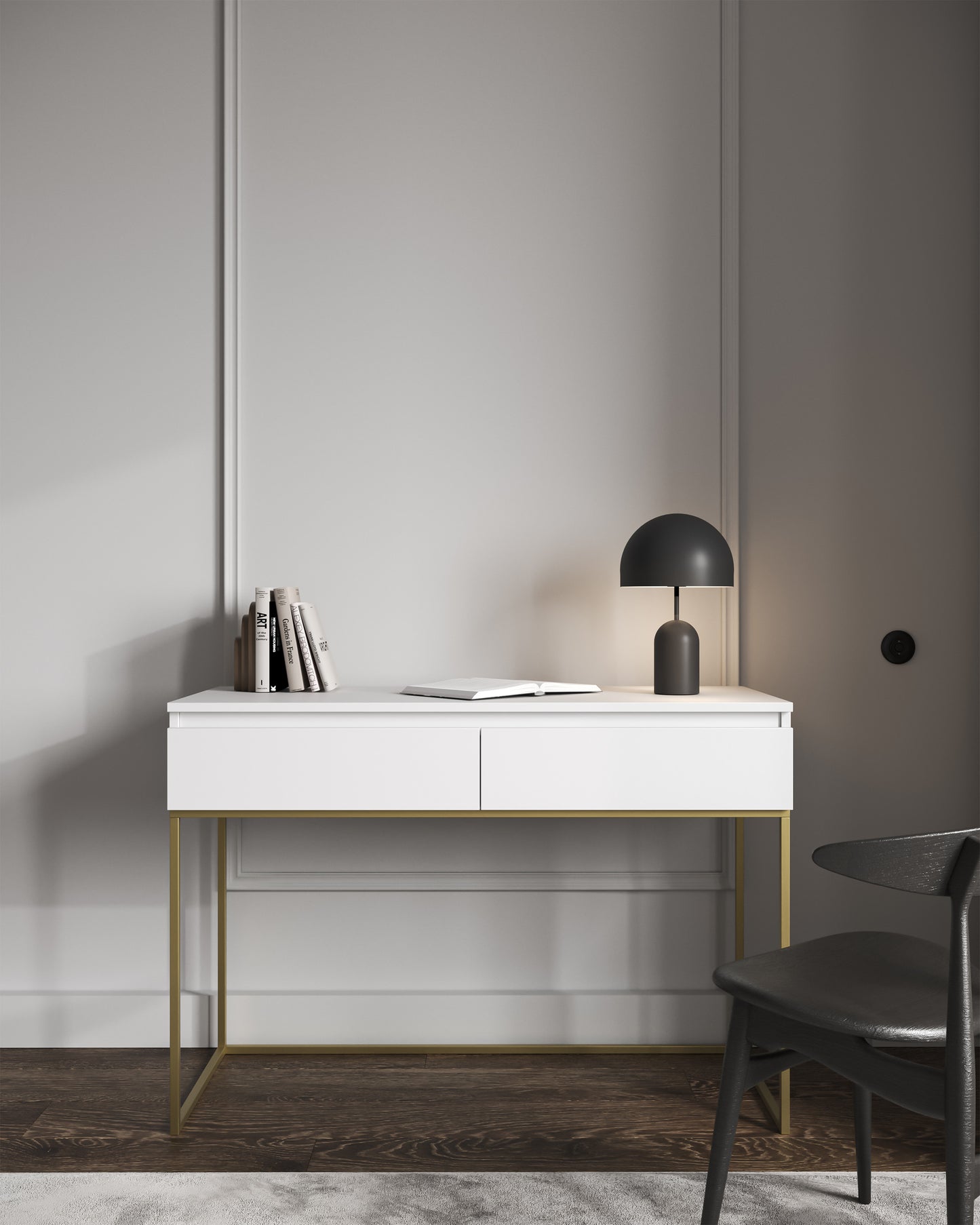 Konsole Bommo 120/80/50 cm balts/zelts