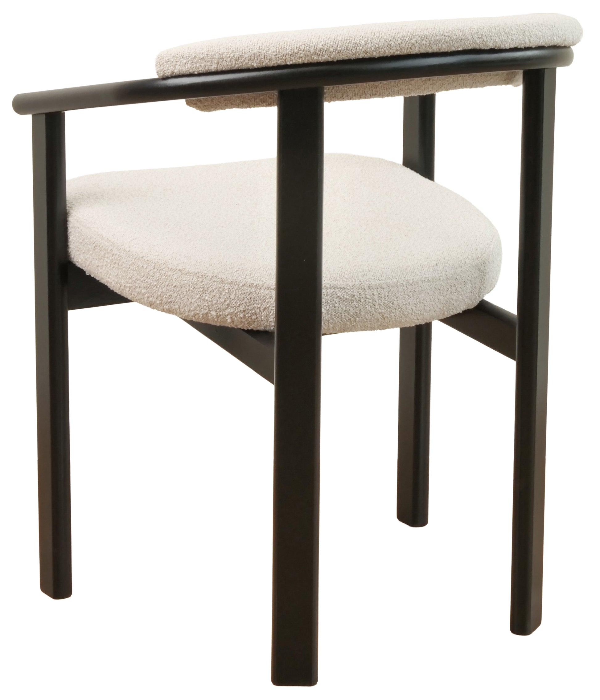 Krēsls Finis 73/56/55 cm melns/bēšs buklē - N1 Home