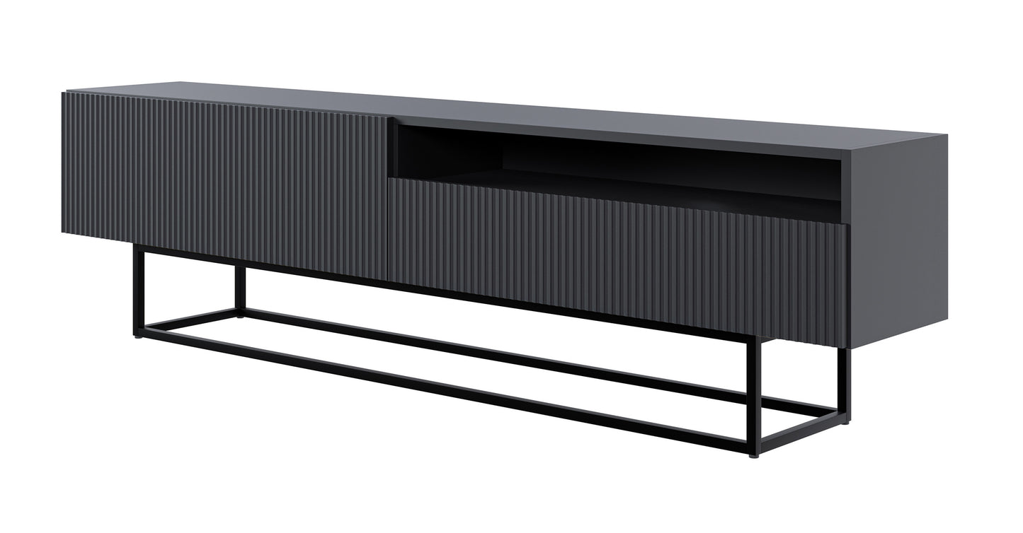 TV skapis Velda A 175/46/31 cm melns/melns