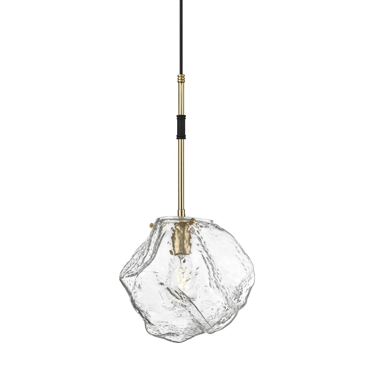 Piekaramā lampa Rocka 63/30/26 cm melns/zelts
