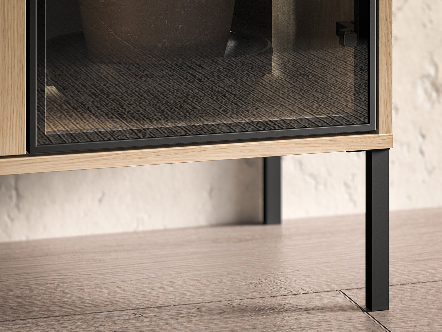 Skapis Baree 92/150/40 cm Lindberg ozols