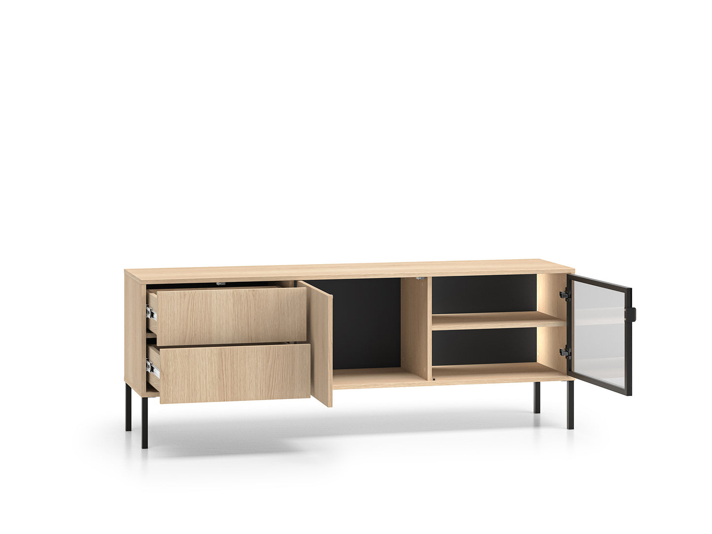 TV skapis Baree 160/59/40 cm Lindberg ozols