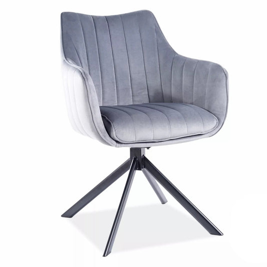 AZALIA SAMTA KRĒSLS MELNS RĀMIS/PELĒKS BLUVEL 14