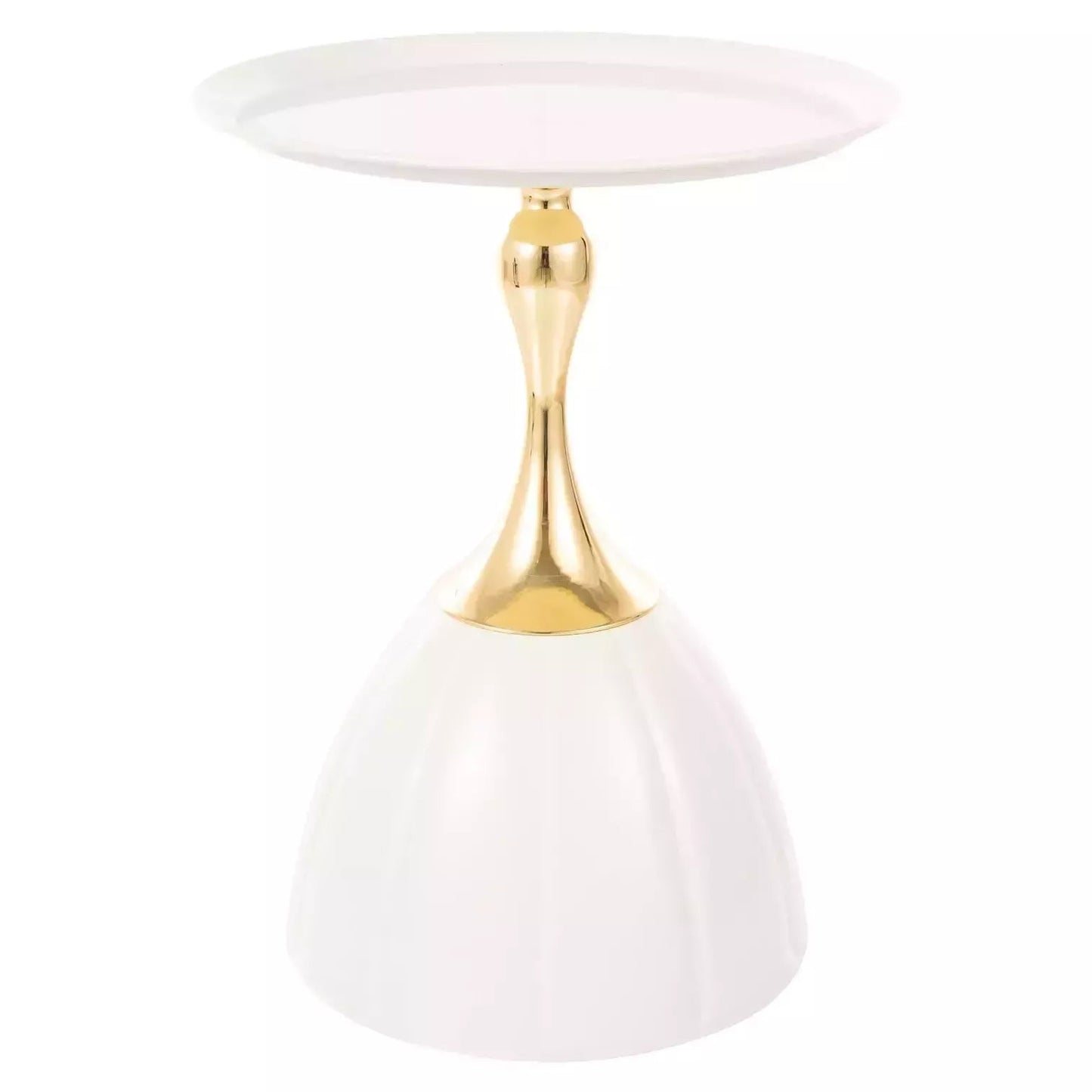 Kafijas galds Pias 50/38 cm balts/zelts - N1 Home