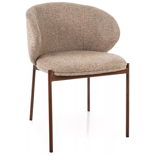 Krēsls Kiors 75/54/49 cm bēšs/rieksts