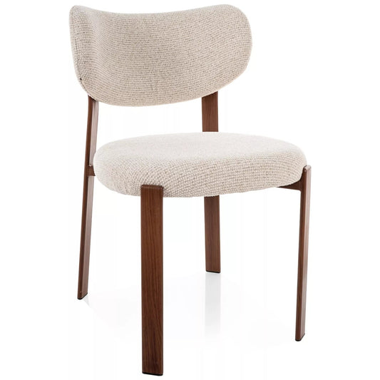 Krēsls Rino 79/51/49 cm gaiši bēšs/rieksts