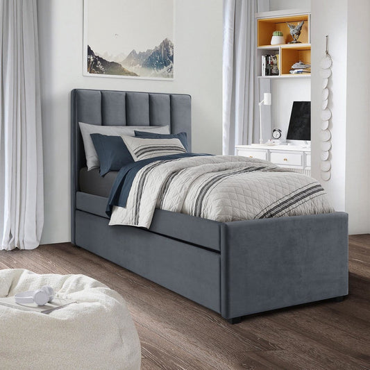 Gulta Ryss 96/221/122 cm pelēks - N1 Home