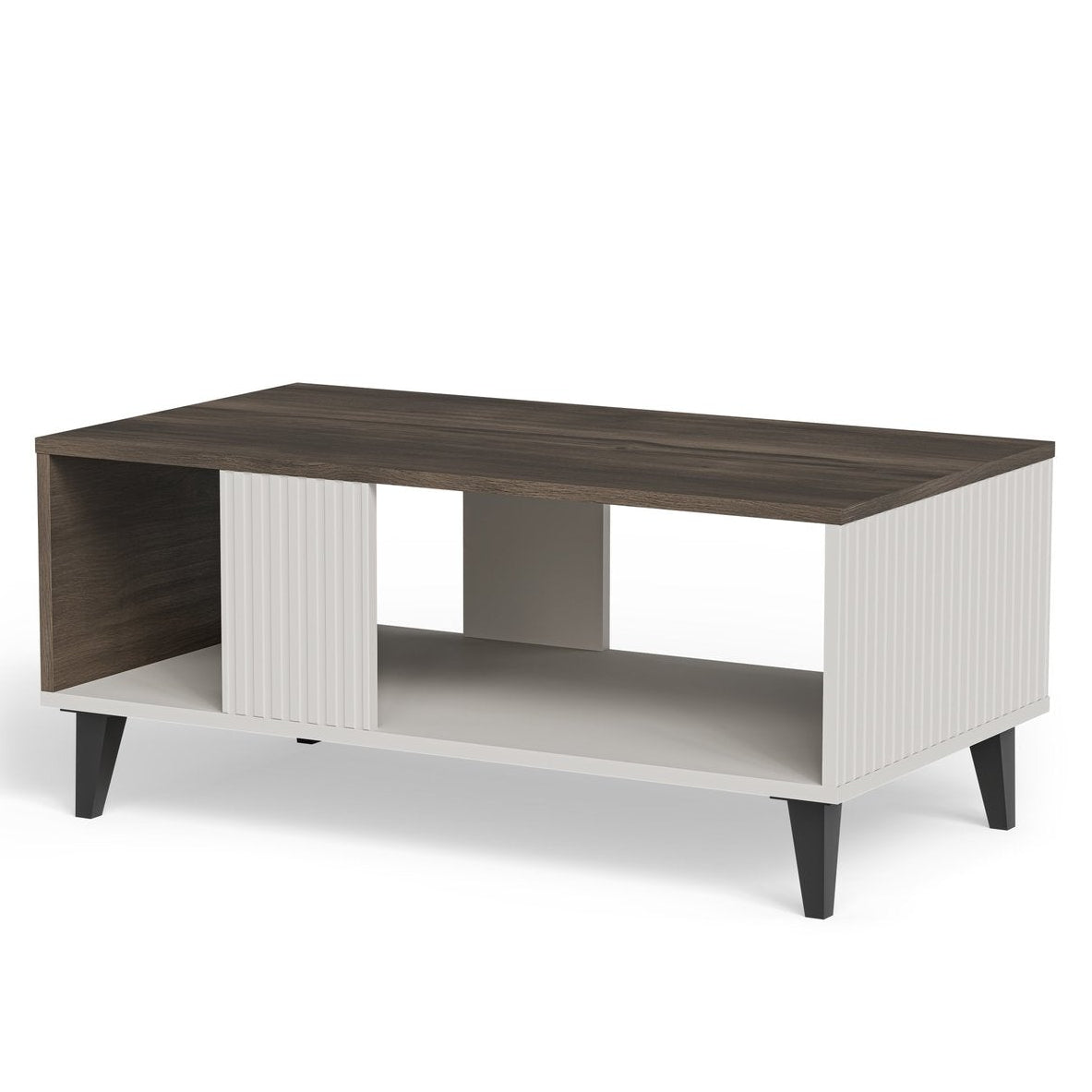 Kafijas galdiņš Berlin 92/50/40 cm kašmirs/ valrieksts - N1 Home
