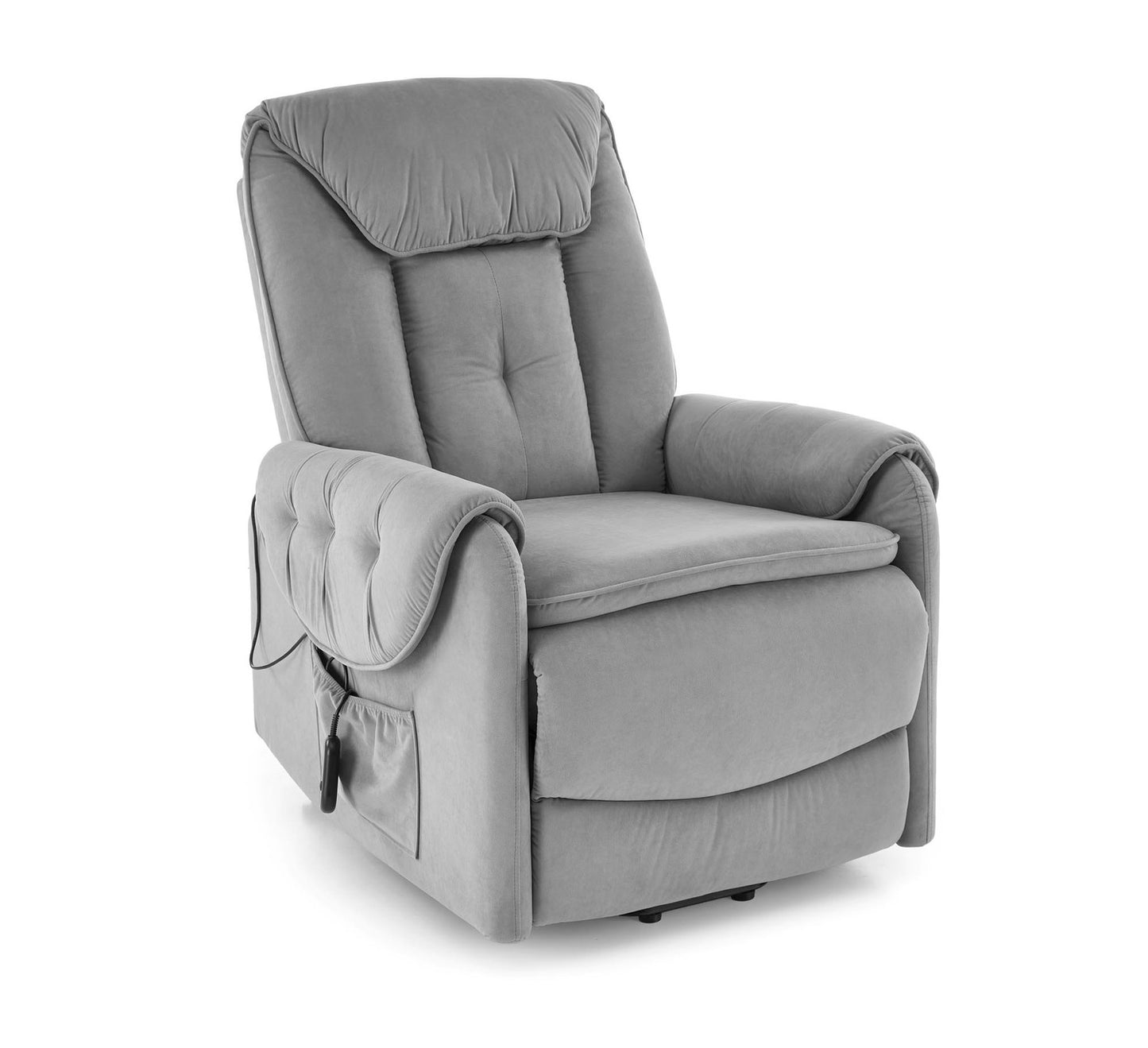 Atpūtas krēsls ar elektrisko atgāšanas funkciju Horta 97/158/53 cm pelēks