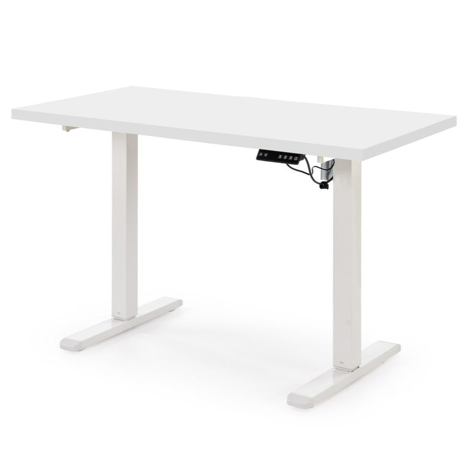 Biroja galds Juras 120/60/75-120 cm  balts - N1 Home