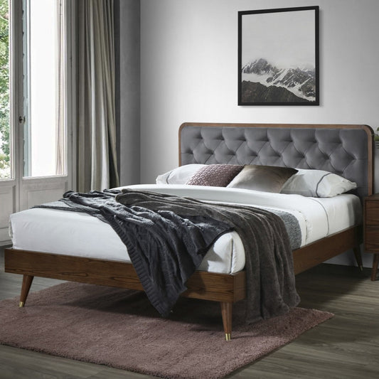 Gulta Kassi 142;162/208/102 cm pelēks - N1 Home