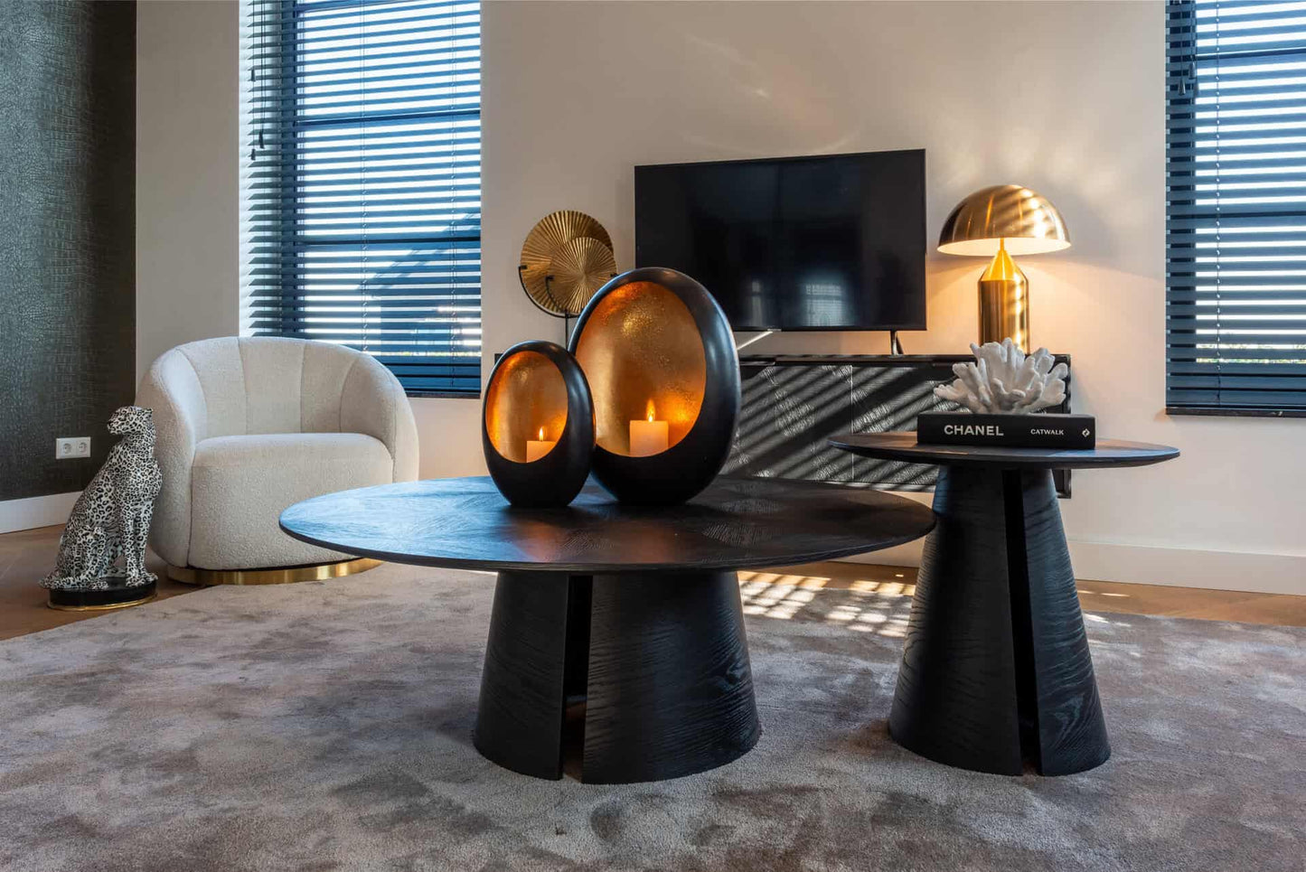 Kafijas galds Blax Richmond Interiors 110/40/110 cm melns - N1 Home