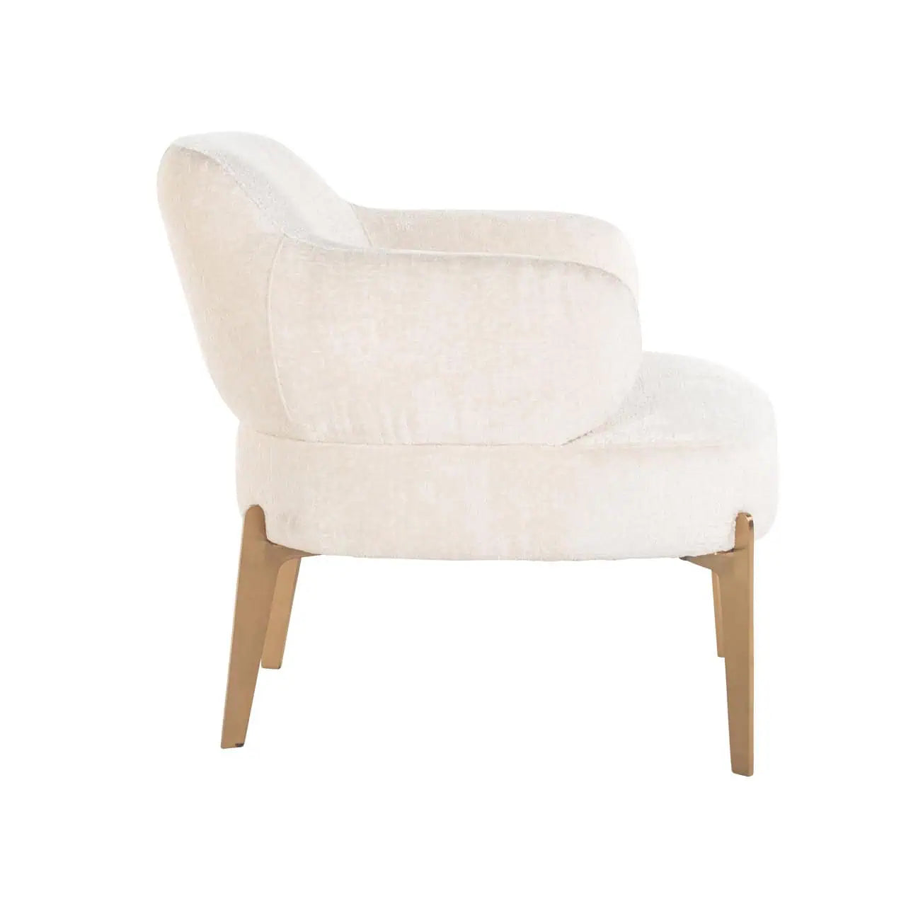 Krēsls Venus Richmond Interiors 75/74/81 cm white chenille - N1 Home