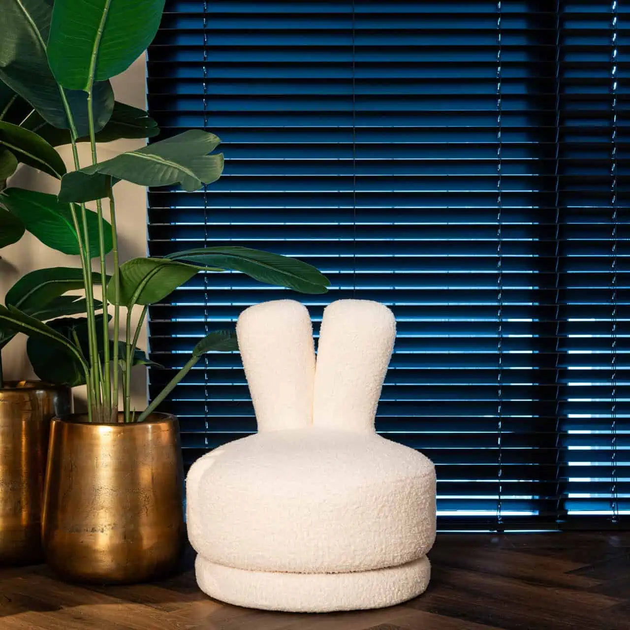 Bērnu atpūtas krēsls Bunny white Richmond Interiors 61/51/51 cm Teddy 14 White - N1 Home