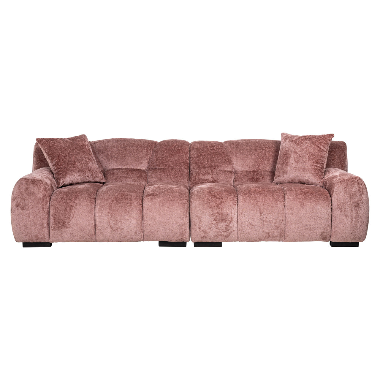 Dīvāns Charelle Richmond Interiors 74/258/106 cm Bergen 705 rose chenille - N1 Home