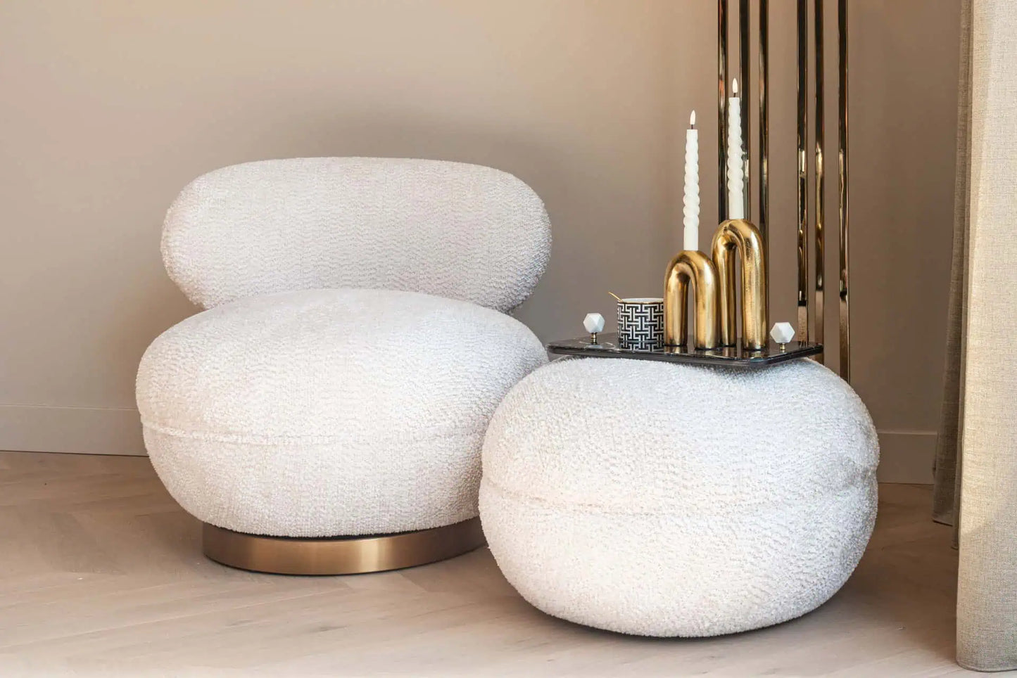 Krēsls Jace Richmond Interiors 76/78/86 cm lovely cream - N1 Home