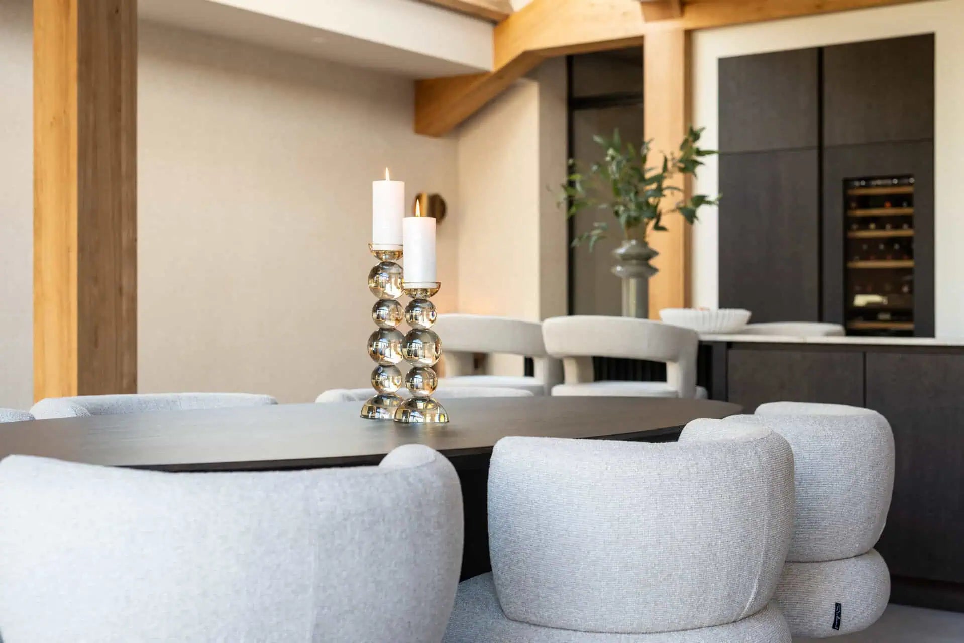 Svečturis Emie brown large Richmond Interiors 30/12/12 cm brūns - N1 Home