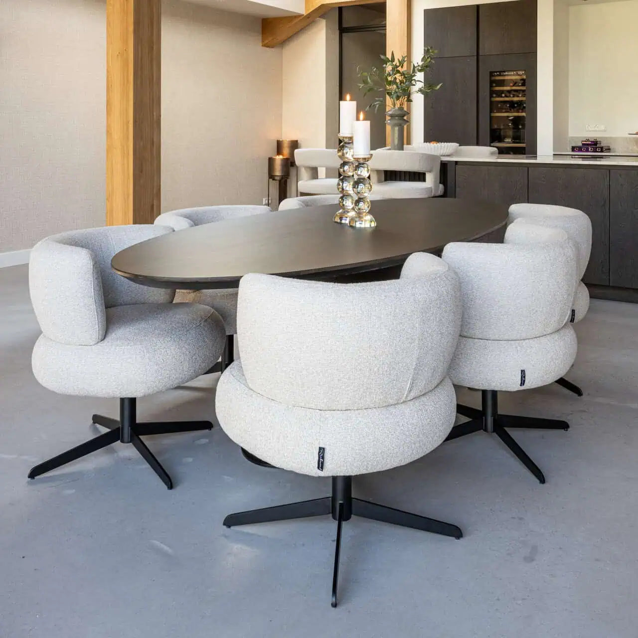 Svečturis Emie brown large Richmond Interiors 38/12/12 cm brūns - N1 Home