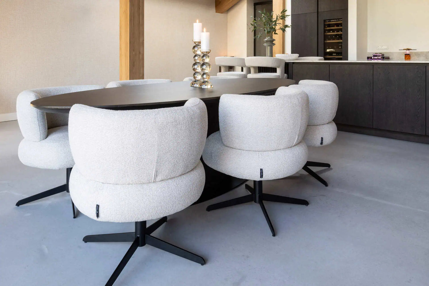 Svečturis Emie brown large Richmond Interiors 38/12/12 cm brūns - N1 Home