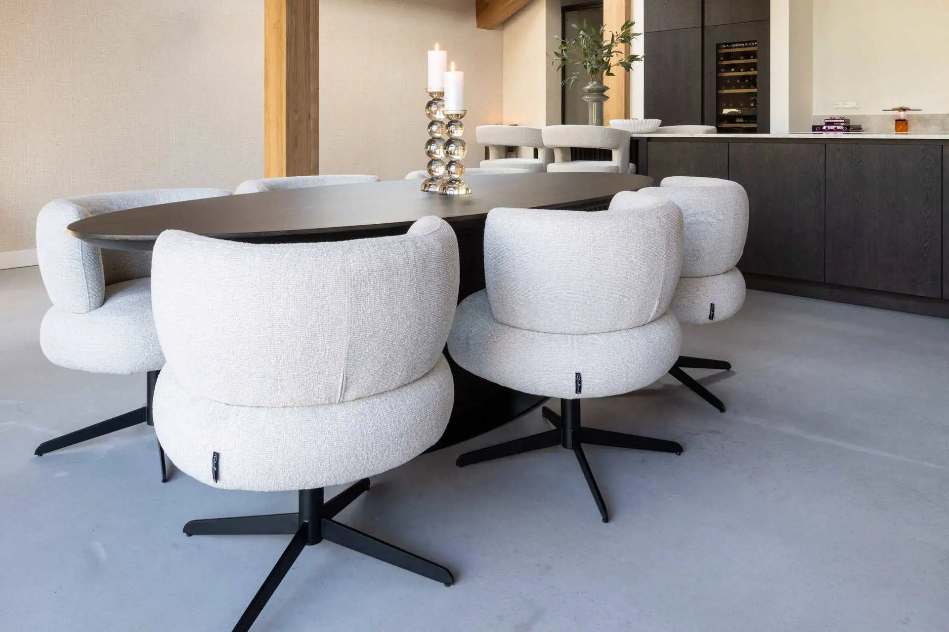 Svečturis Emie brown large Richmond Interiors 38/12/12 cm brūns - N1 Home