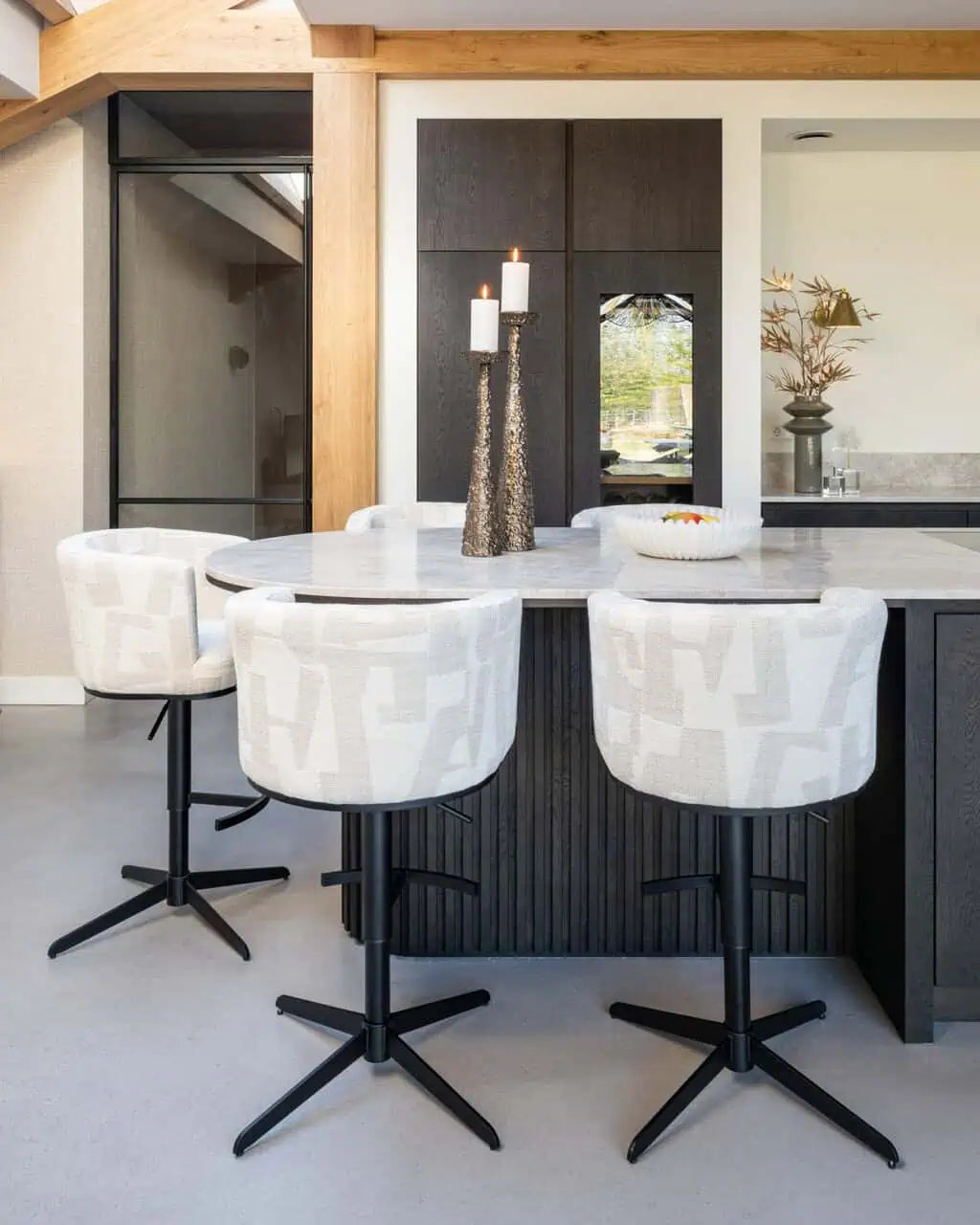 Svečturis Moan brushed gold small Richmond Interiors 52/13/13 cm zelts - N1 Home