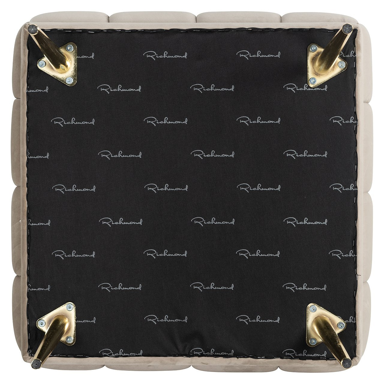 Pufs Huxley Richmond Interiors 47/70/70 cm Quartz Khaki 903 - N1 Home