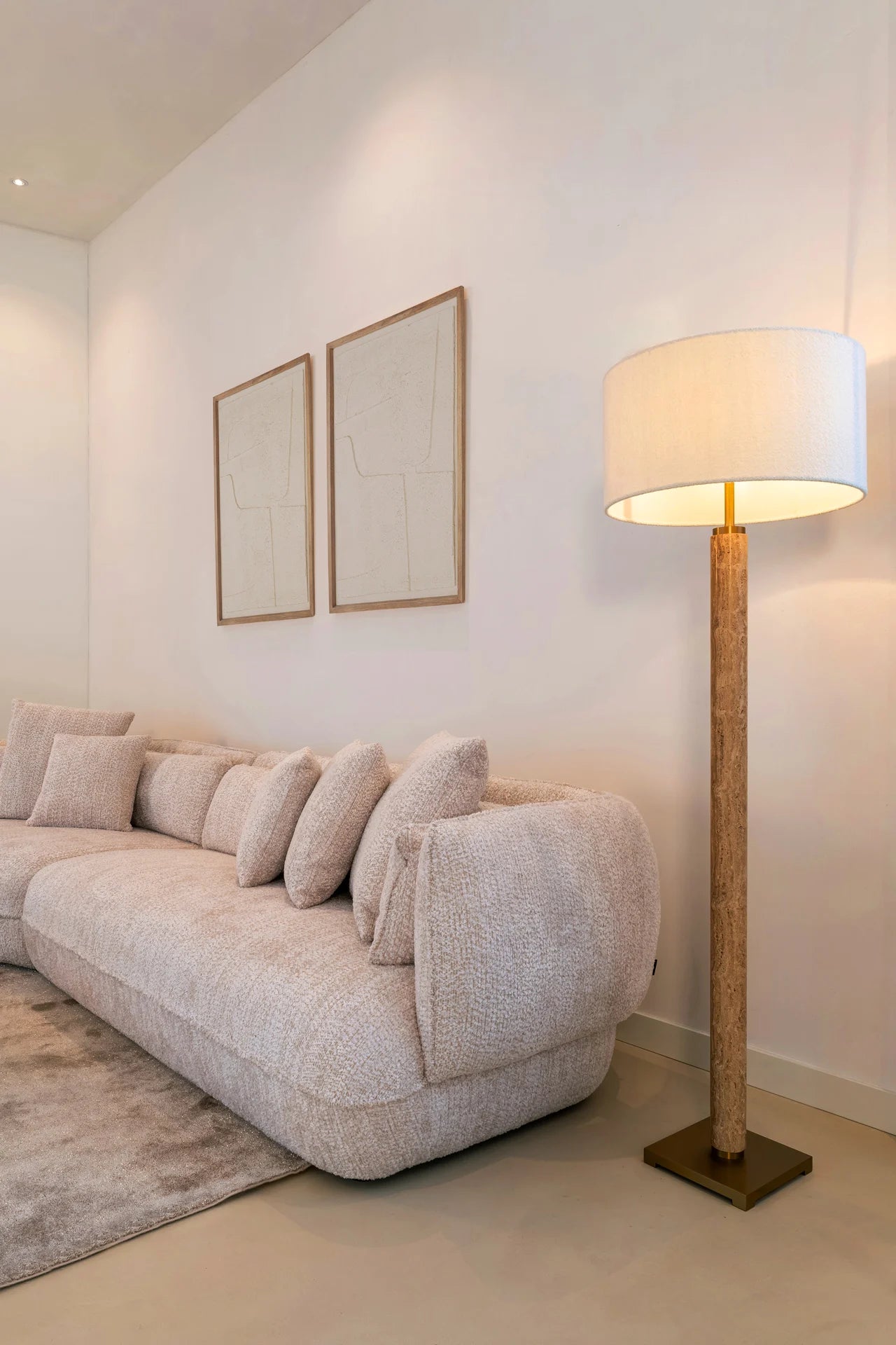 Stāvlampa Richmond Interiors Lorén 166/50/50 cm bēšs - N1 Home