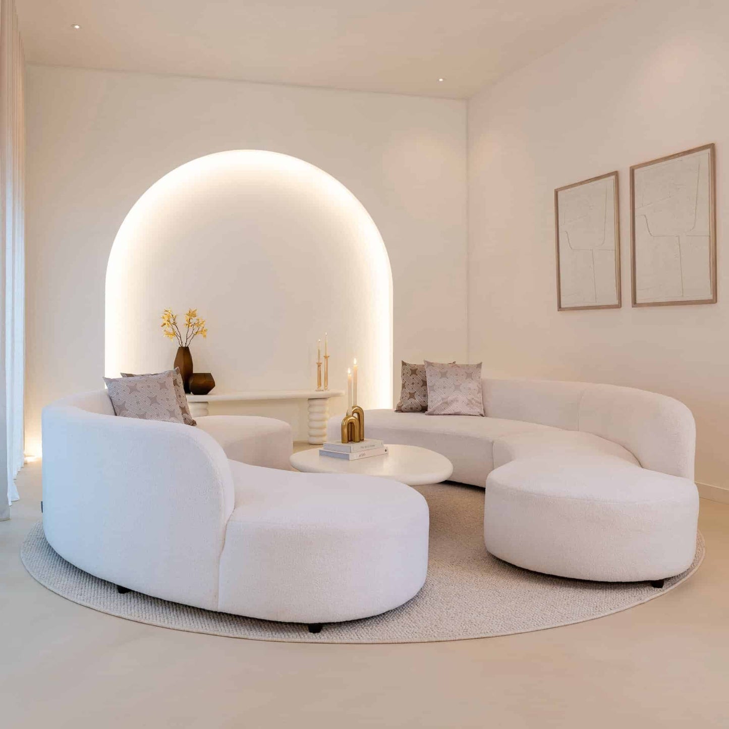 Kafijas galds Bloomstone Richmond Interiors 110/35/90 cm balts - N1 Home