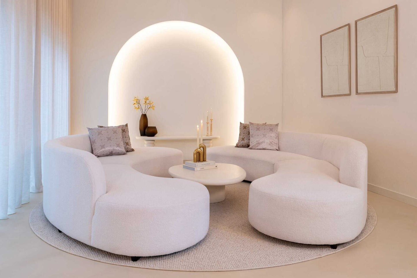 Kafijas galds Bloomstone Richmond Interiors 110/35/90 cm balts - N1 Home