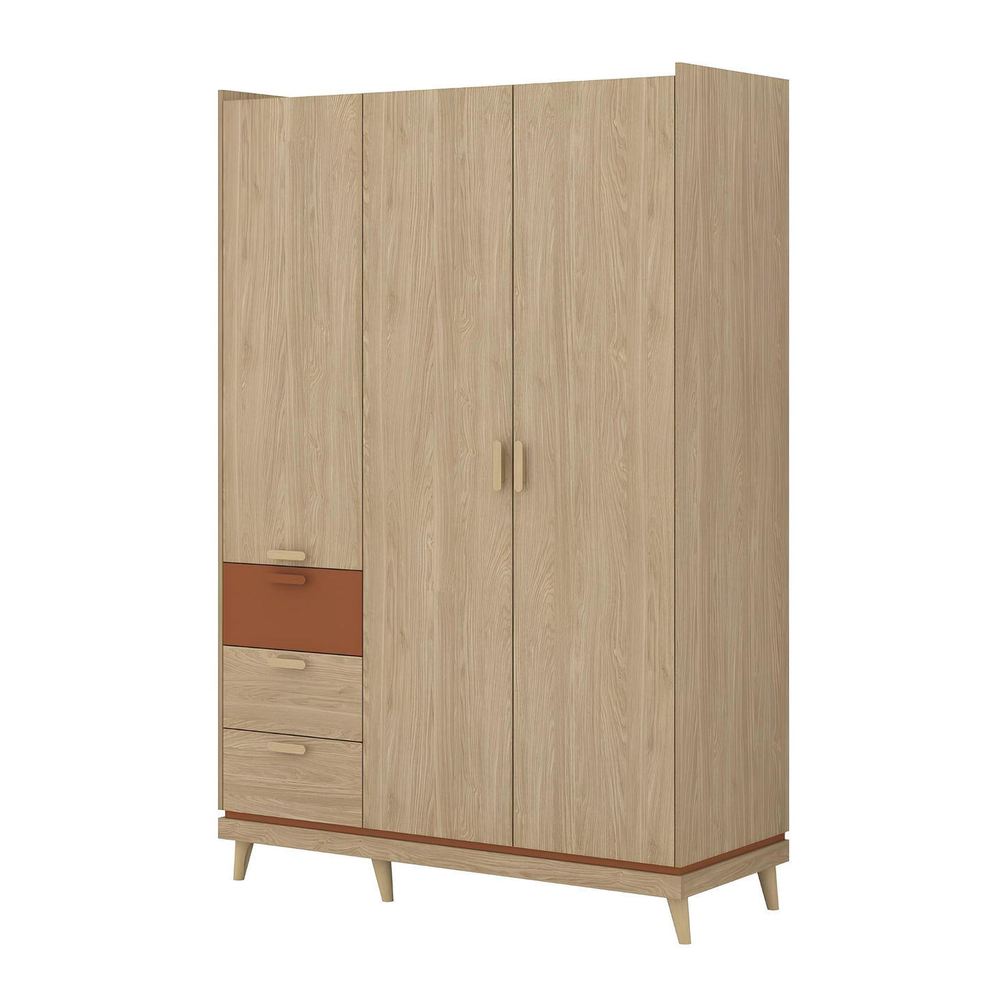 Skapis Skanija  144;190/215/57 cm ozols - N1 Home