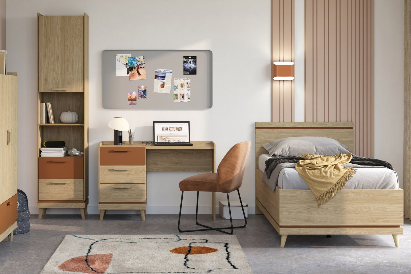 Kumode Skanija 90/90/40 cm ozols - N1 Home